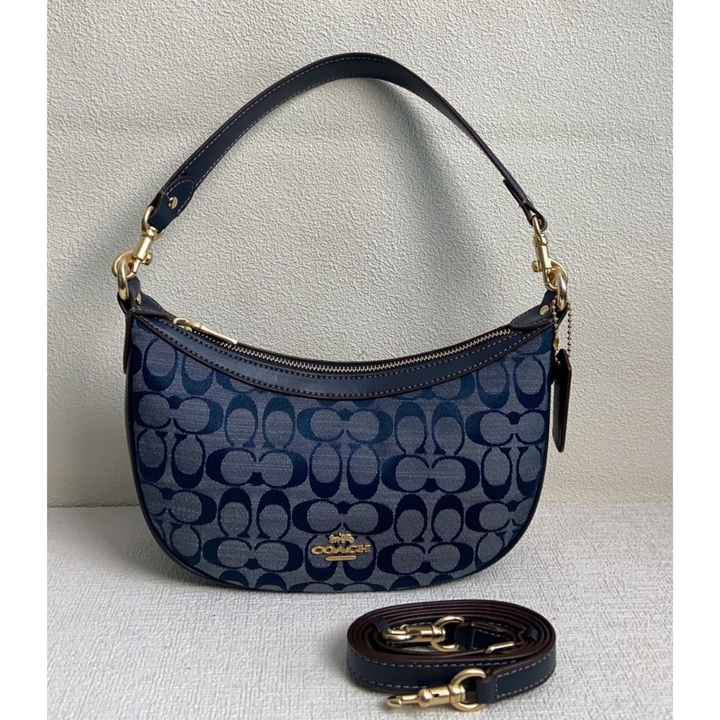 Aria jacquard signature shoulder bag sales