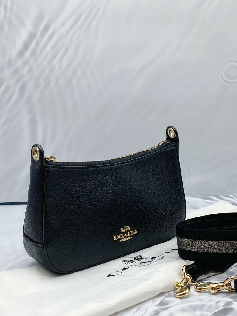 Coach pebble 2025 leather jes crossbody