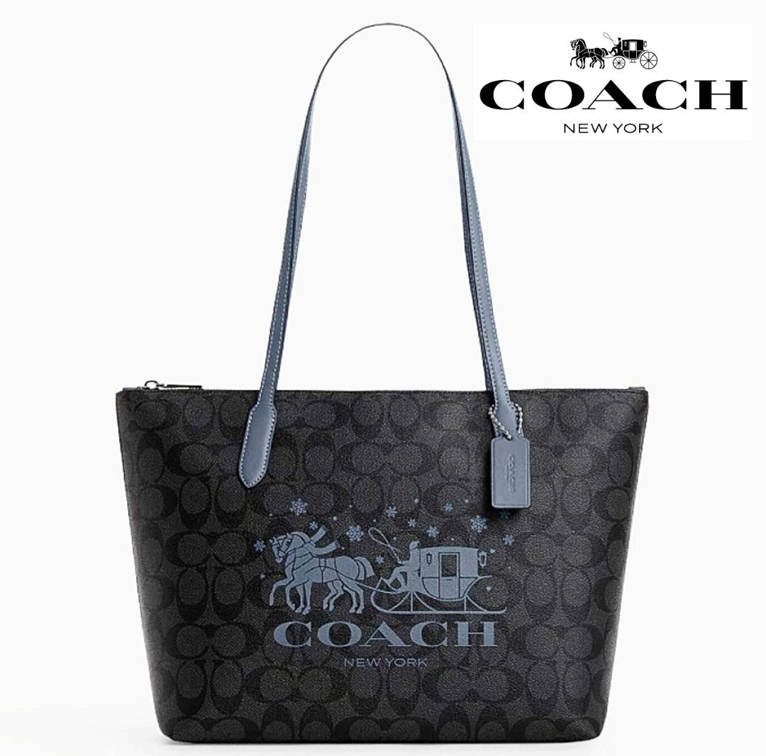 Coach black signature 2025 tote