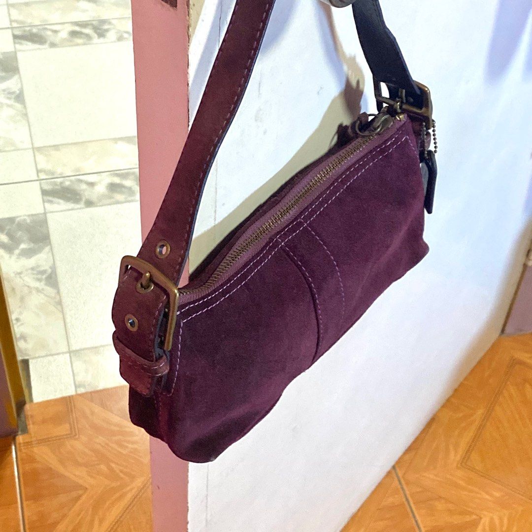 Coach Vintage Baguette Bag (Category: Luxury Bags & Wallets) located in Batangas. Submitted by avery.declutter (Listing ID 1272361888, Image 3). Description: A coach baguette bag in a rare color! • Guaranteed authentic/original (money back if proven fake) • Hardware: Bronze • RANK AB: good condition • Needs cleaning/bag spa c • Bag is intact and ready to use • Free sf via Flash Express.