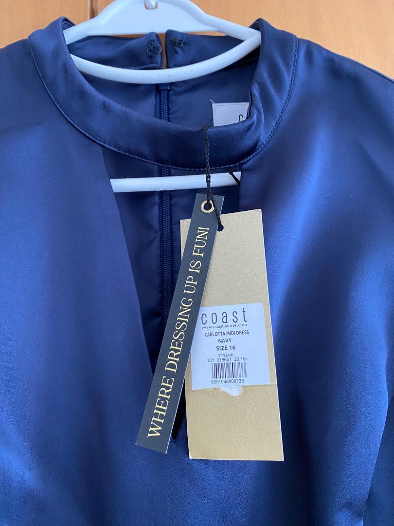 Coast carlotta midi deals dress navy