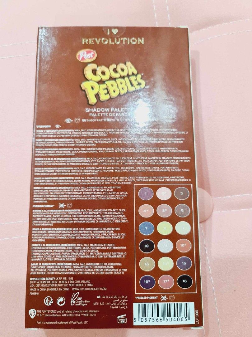 Cocoa Pebbles Eyeshadow Palette, Beauty & Personal Care, Face, Makeup