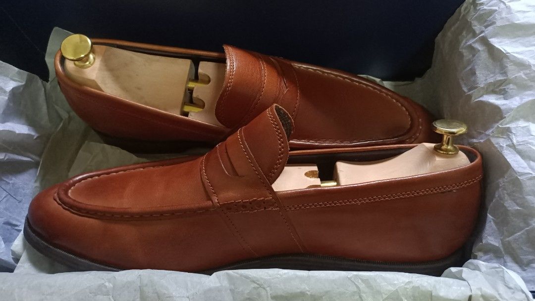 Cole Haan US11 British Tan Jefferson Grand Penny Loafer Men s