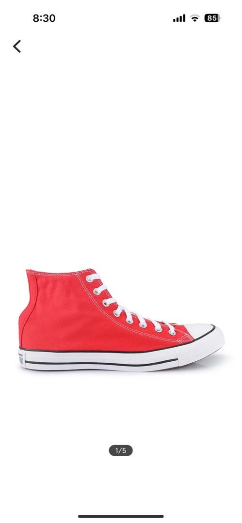 Red converse high tops near me best sale