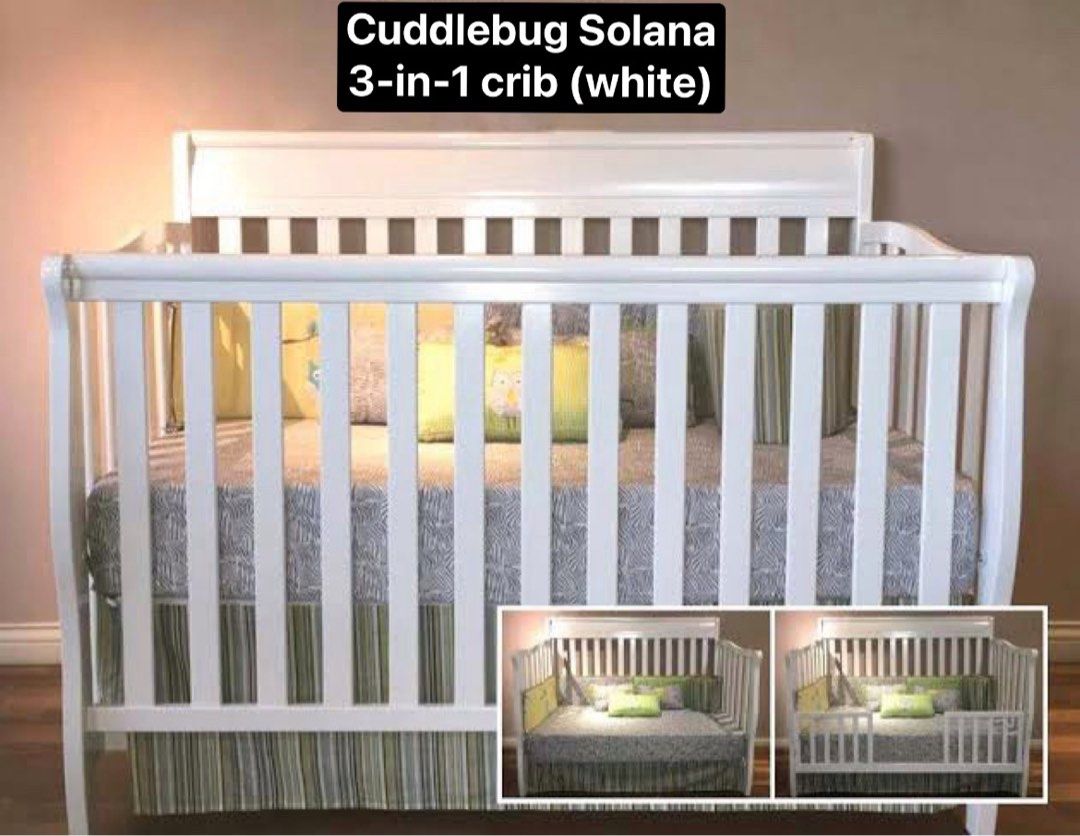 Convertible hot sale crib white