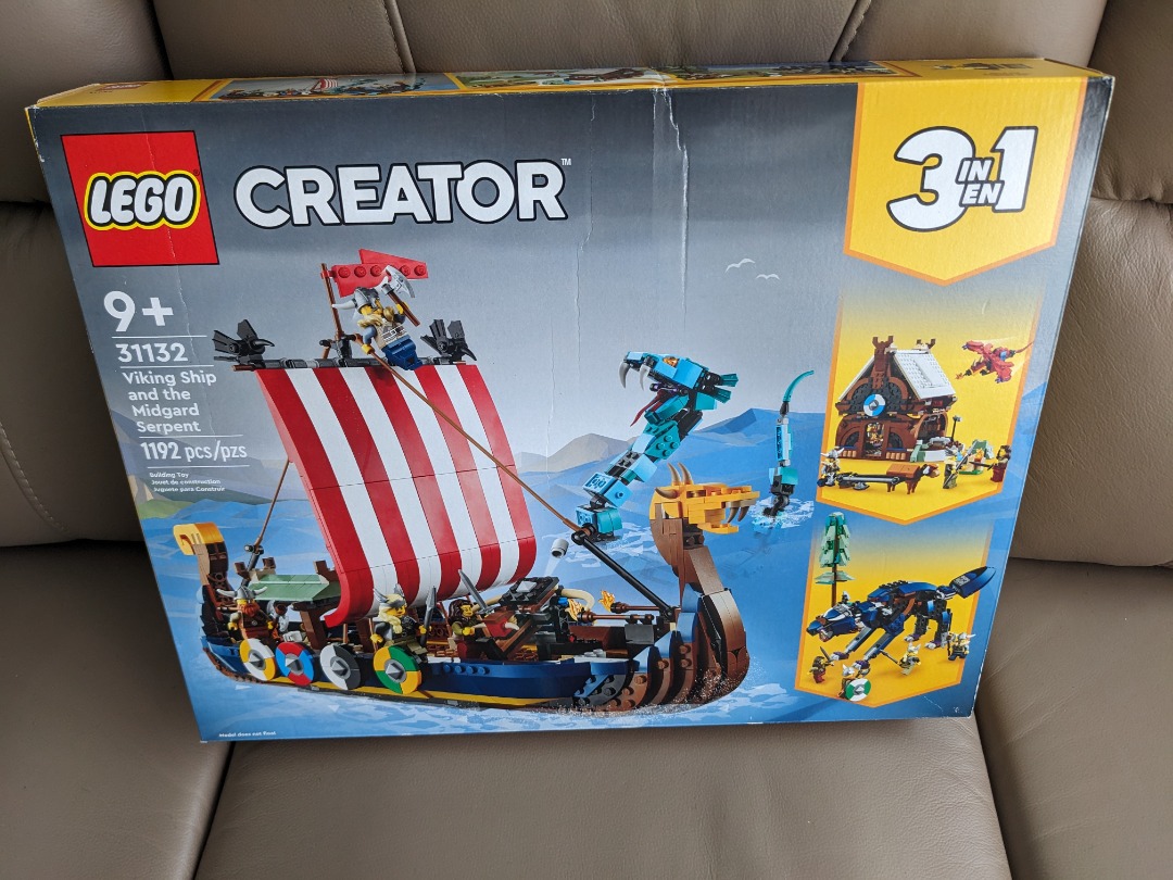 Creator 3-in-1 LEGO 31132 Viking Ship and the Midgard Serpent +Bonus ...