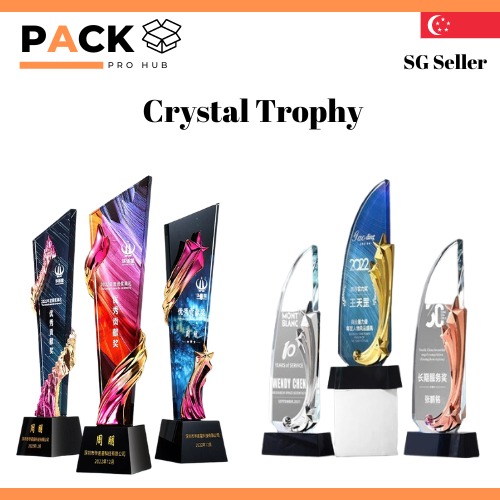 Crystal Trophies & Plaques customize/ corporate gift award singapore