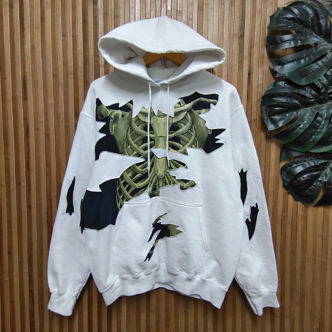 Custom off shop white hoodie