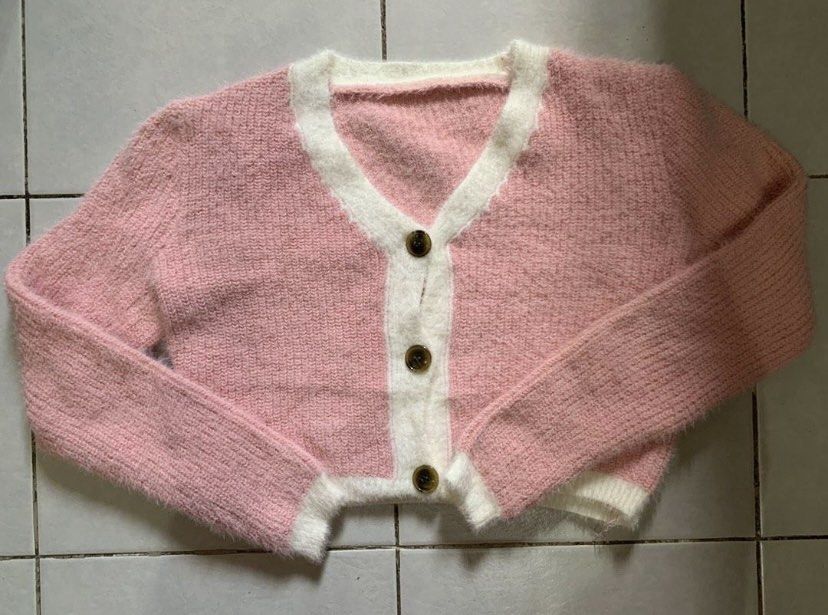 Cute on sale pink cardigan