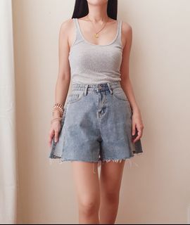 Sc&Co Women's Comfortable Stretch Blue White Floral skirt Skort sz Small 
