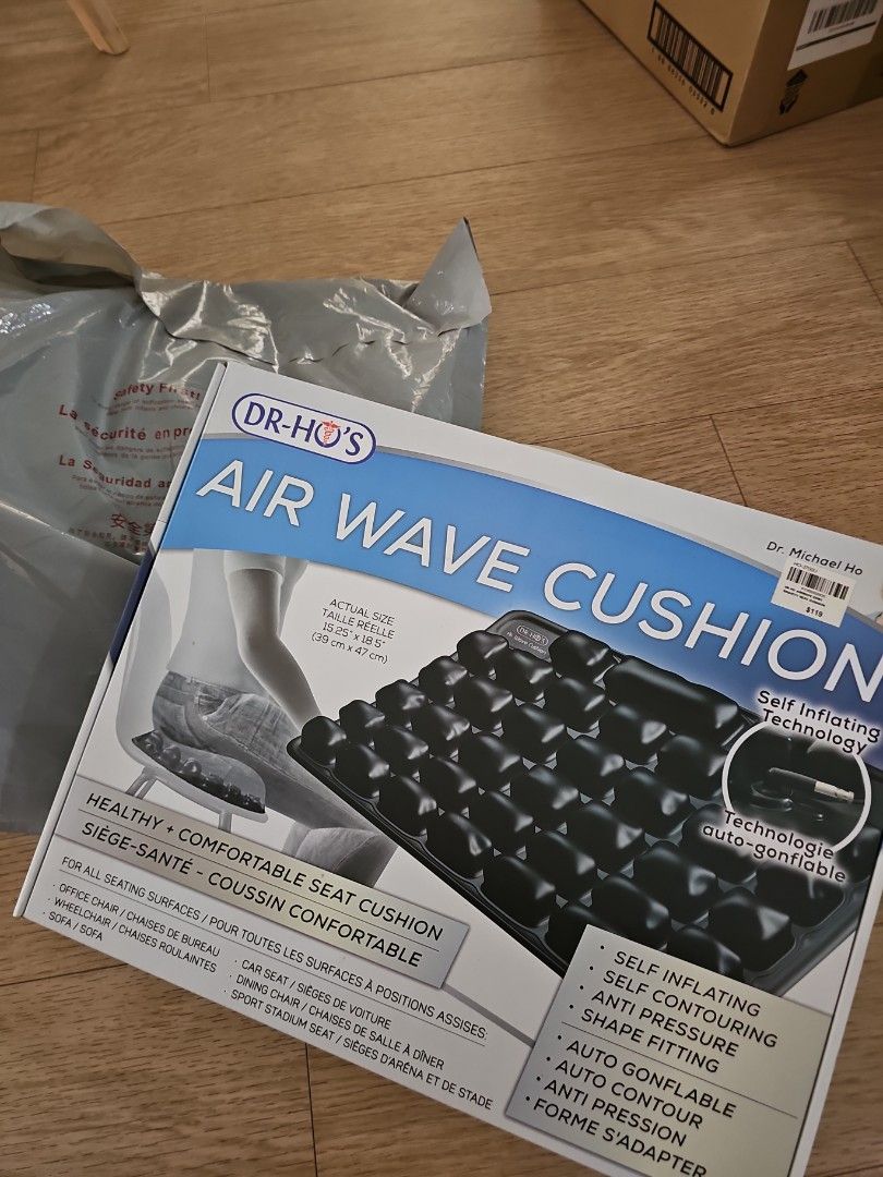 Dr Ho's Back support and airwave cushion for Office Chair, Furniture