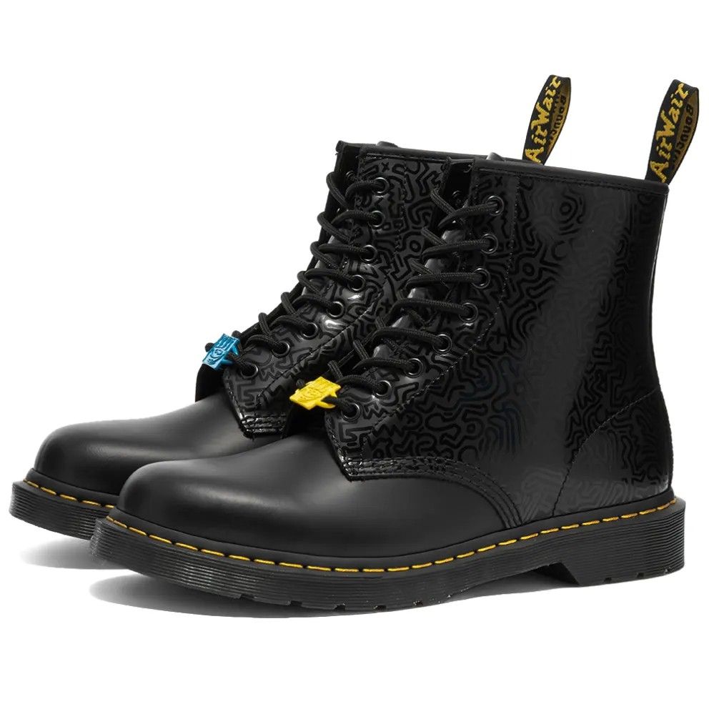 Dr. Martens Keith Haring x 1460 Boots in Black Multi Color Limited