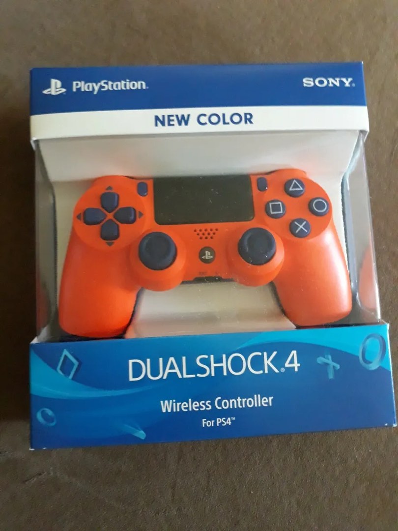 DualShock 4 PS4 Controller Sunset Orange Original Video Gaming