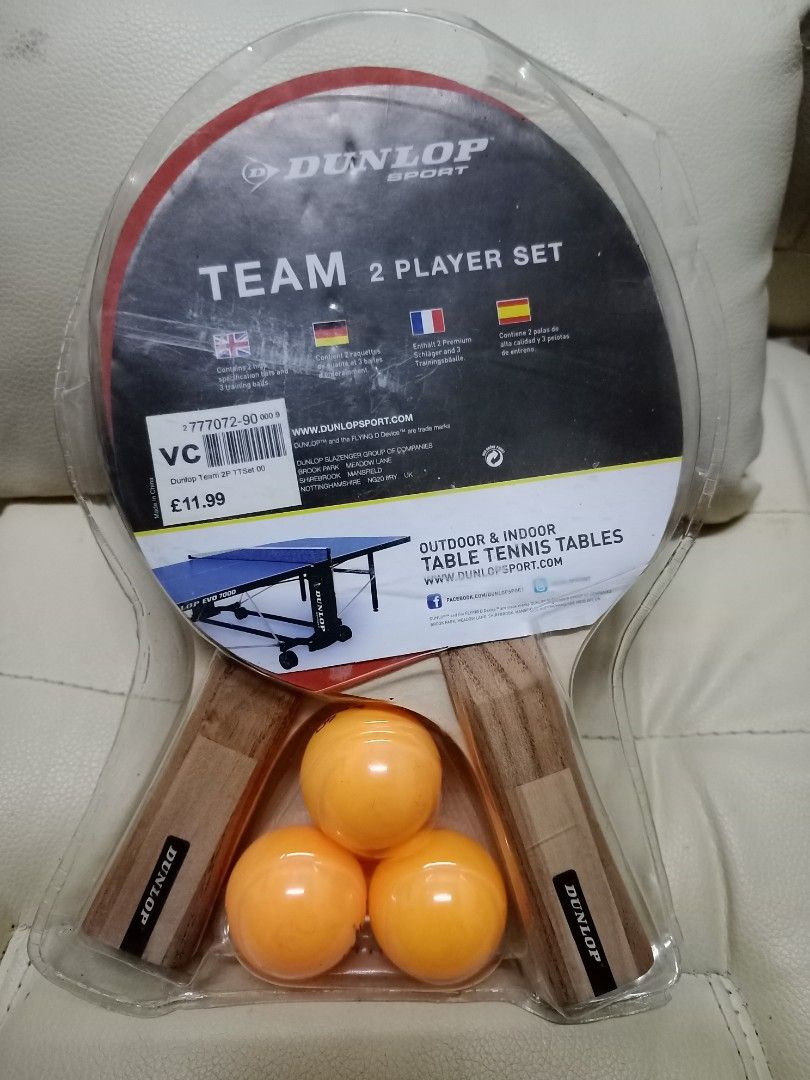 Dunlop table tennis racket / ping pong, Sports Equipment, Sports