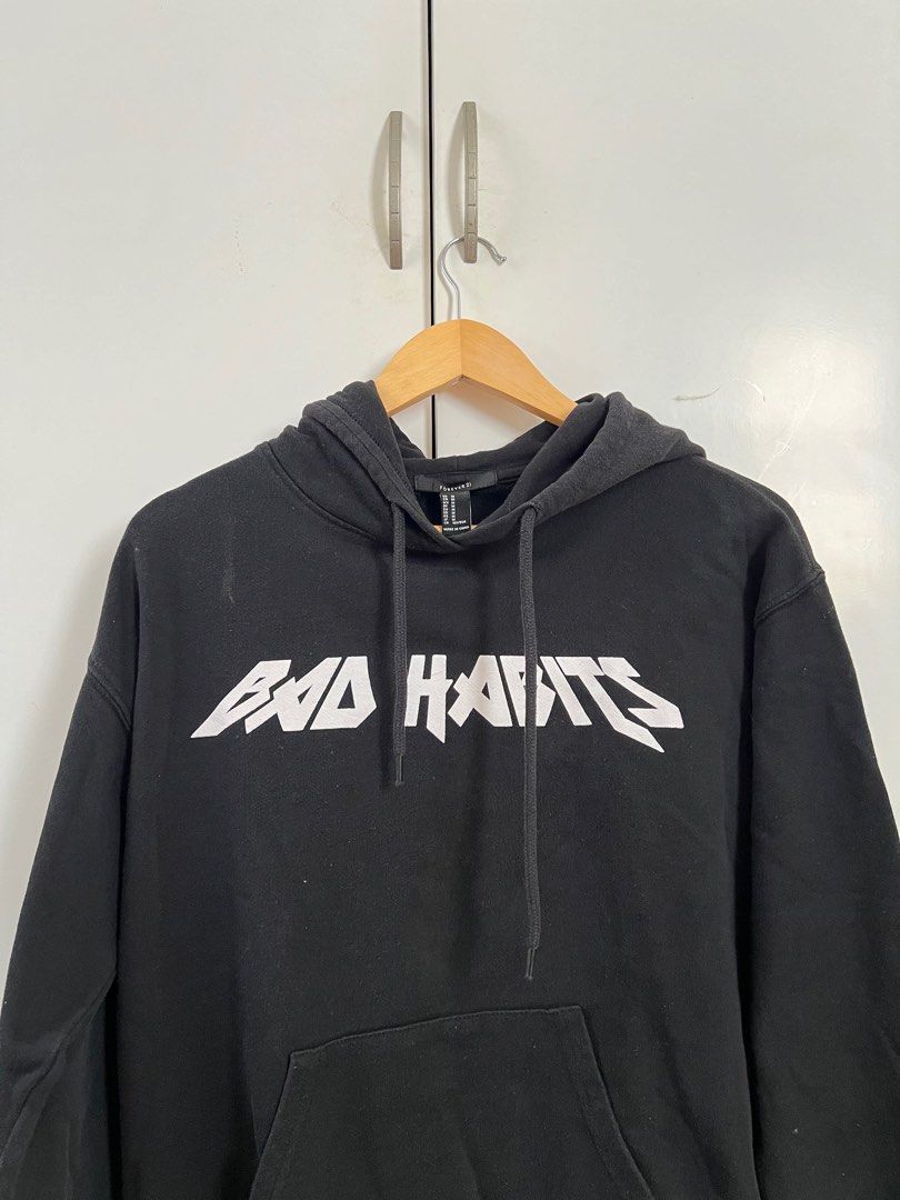 F21 BAD HABITS HOODIE (Category: Coats, Jackets and Outerwear) located in Cainta. Submitted by kimchisells (Listing ID 1272416391, Image 1). Description: - still in reall good condition - mop : cash or gcash only - buyer will handle shipping! .