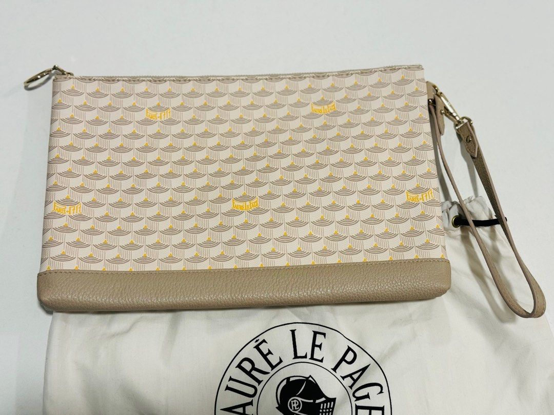 Faure Le Page Pochette Zip 29 in beige