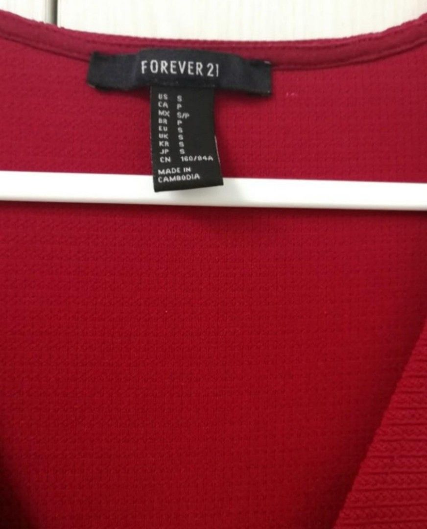 Red mini dress forever 21 hot sale