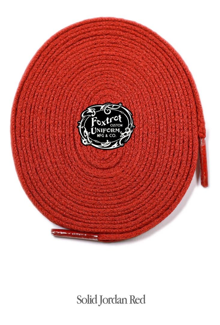 Red jordan new arrivals laces