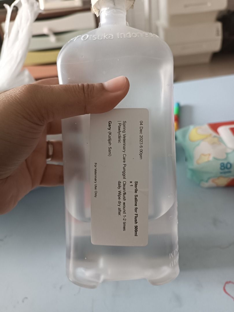 Sterile buffered saline for dogs sales