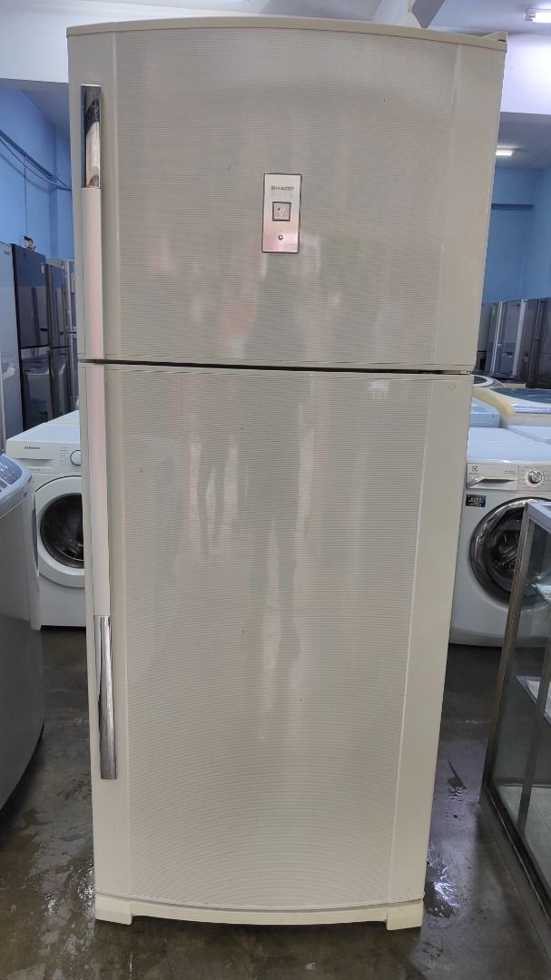 FRIDGE DOUBLE DOOR SHARP PLASMACLUSTER, TV & Home Appliances, Kitchen Appliances, Refrigerators