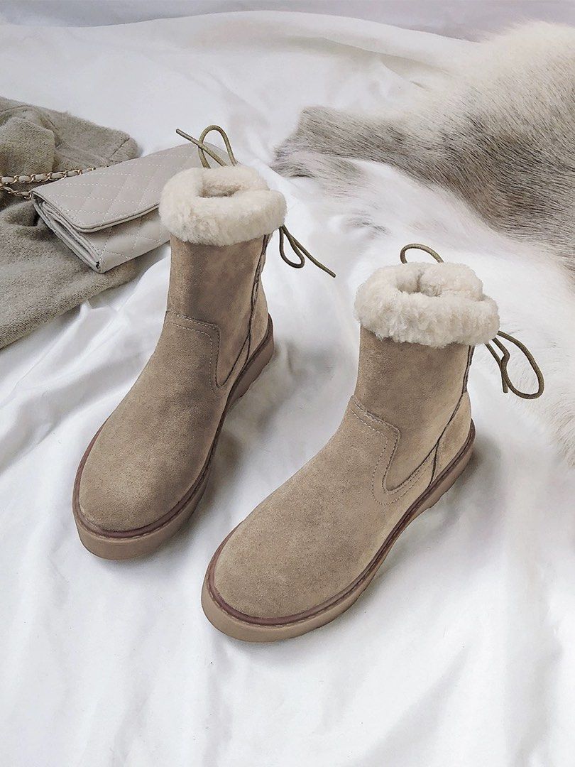 Furry boots cheap