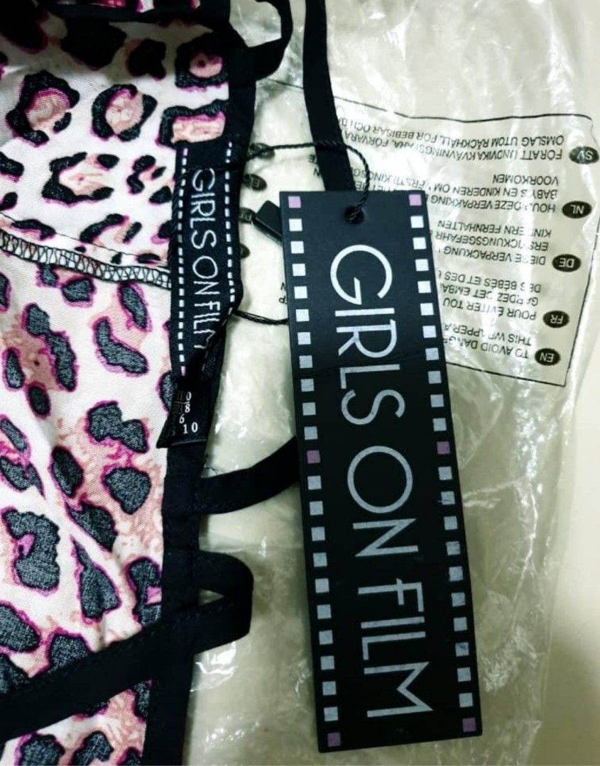 Girls on film leopard print dress sale