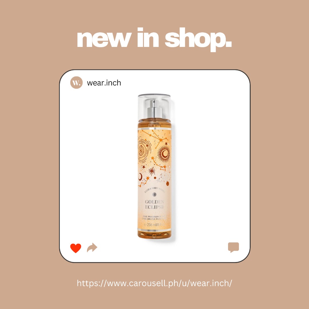 Golden Eclipse Bath & Body Works Fine Fragrance Mist, Beauty