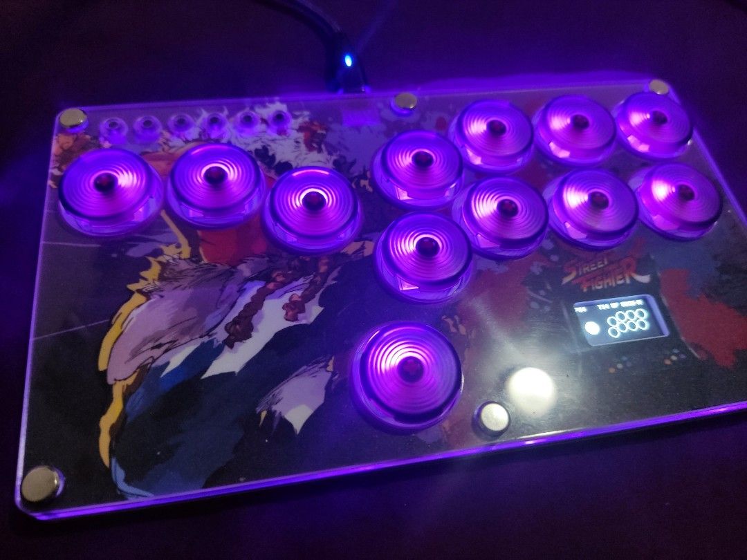 GP2040CE Hitbox Flatbox Leverless Arcade Controller PS4 Switch PC