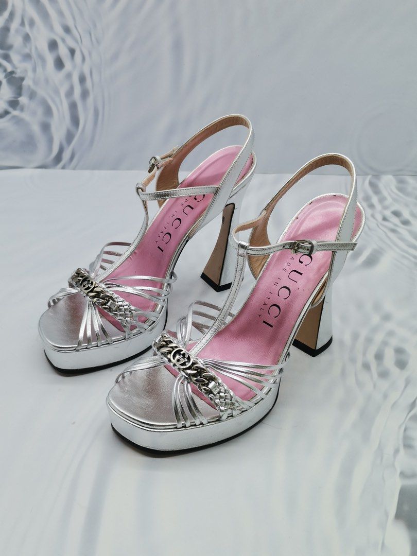 Gucci pink high heels store