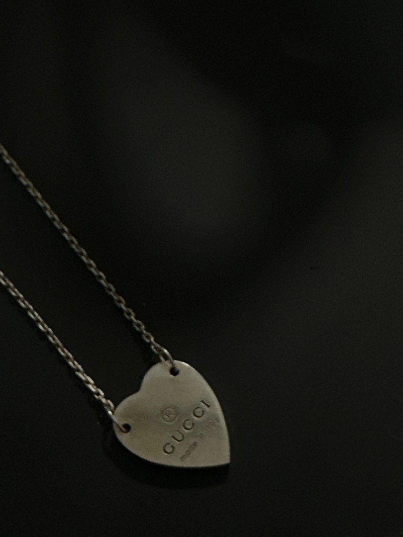 Necklace with Gucci Trademark Heart Pendant