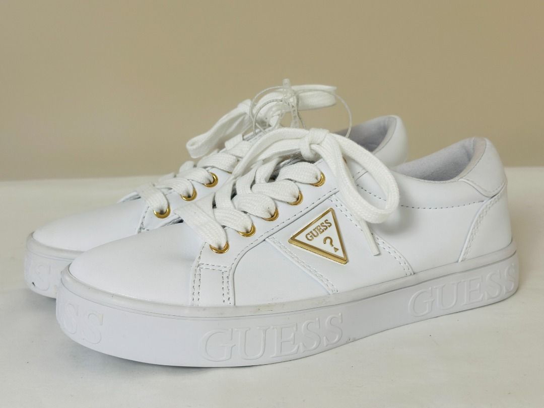 All white guess shoes discount