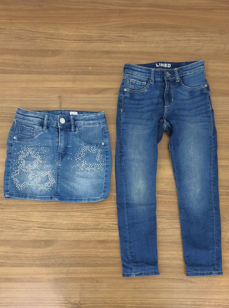 H and m jean skirt online