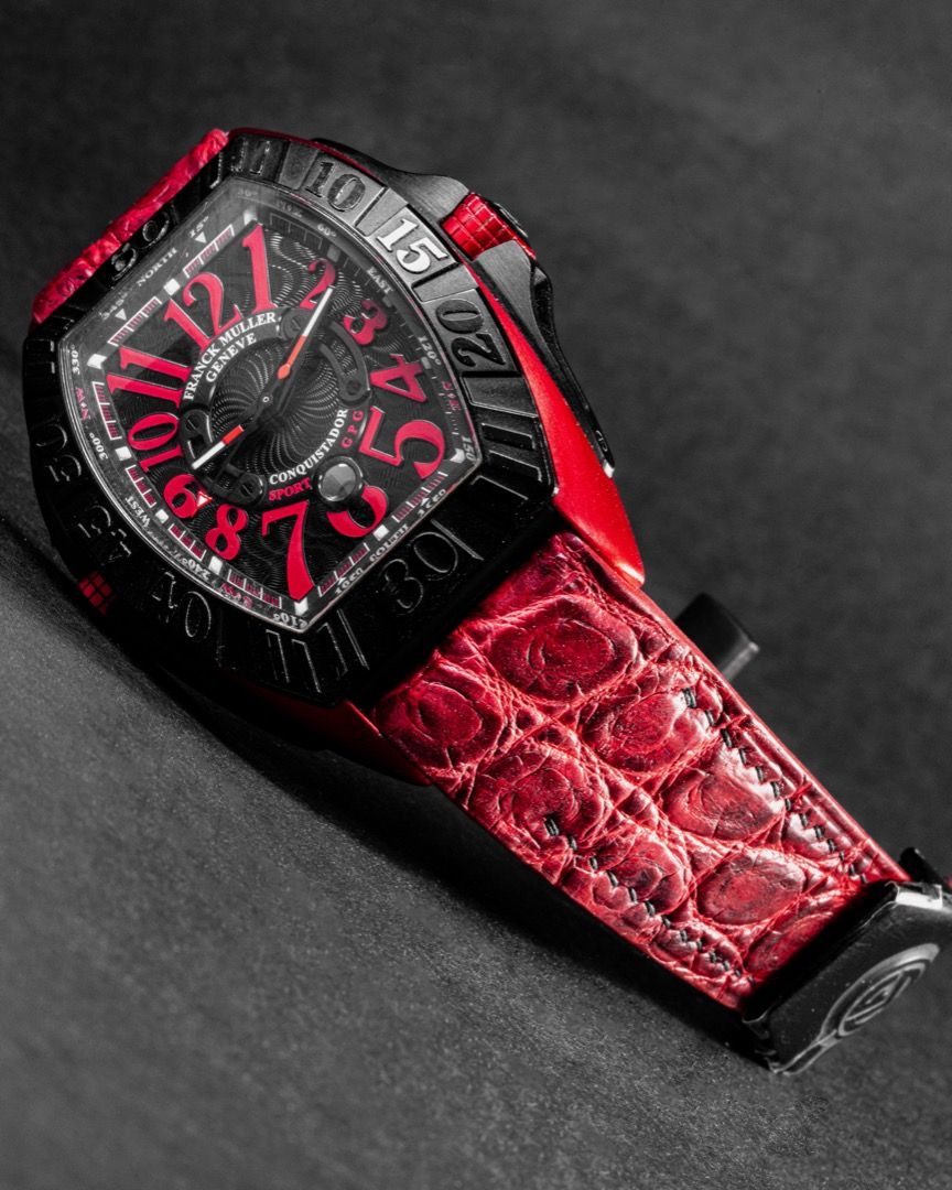 Franck muller cheap red watch