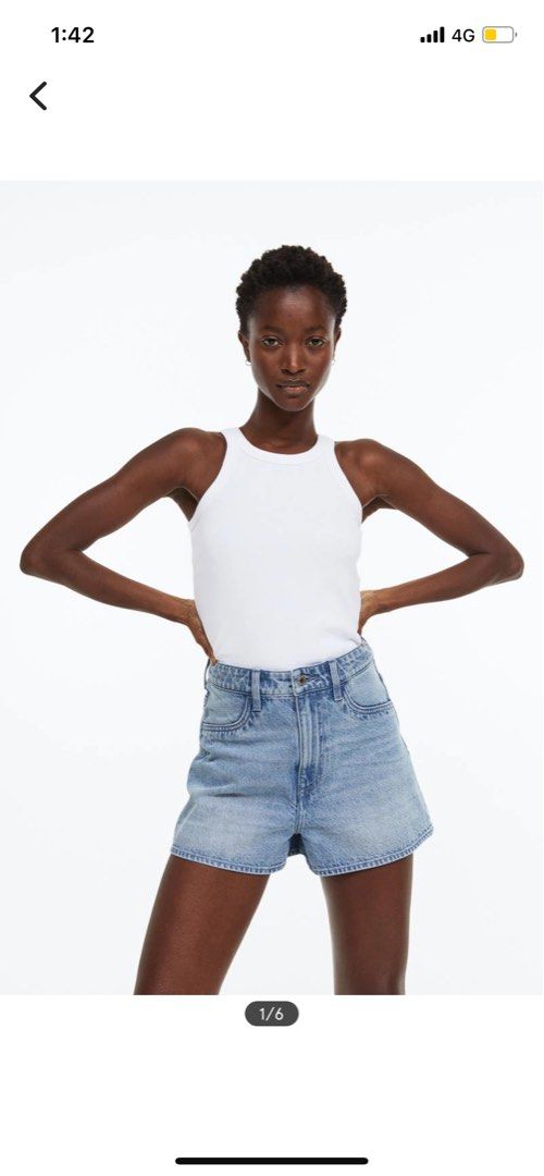 Regular waist sale shorts h&m