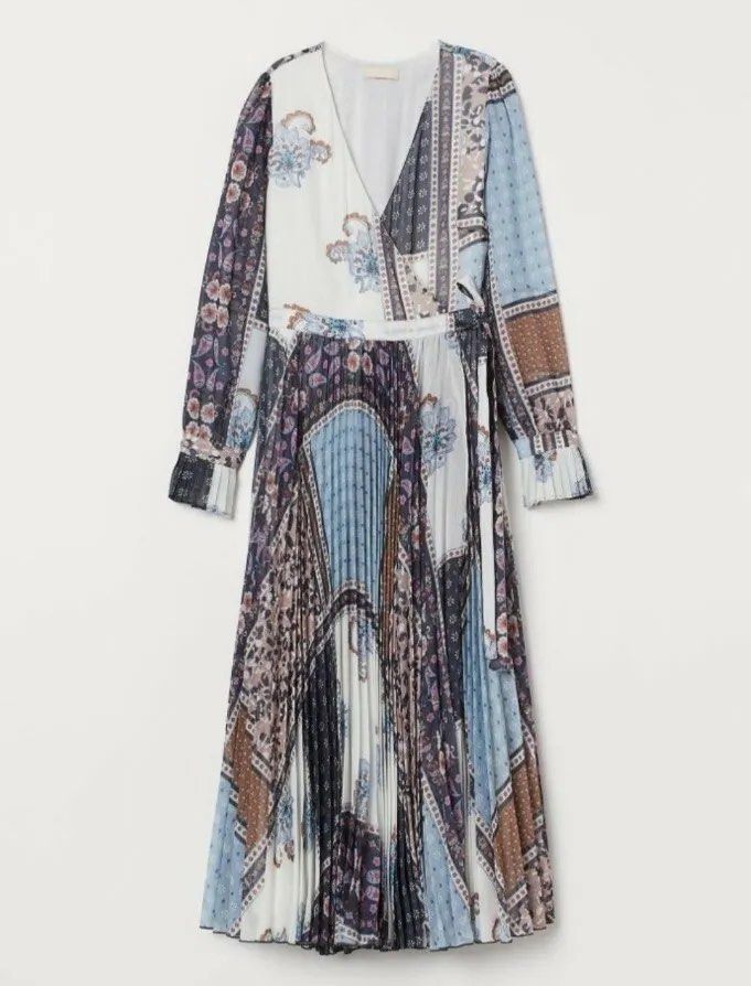 H&m blue and white on sale kimono
