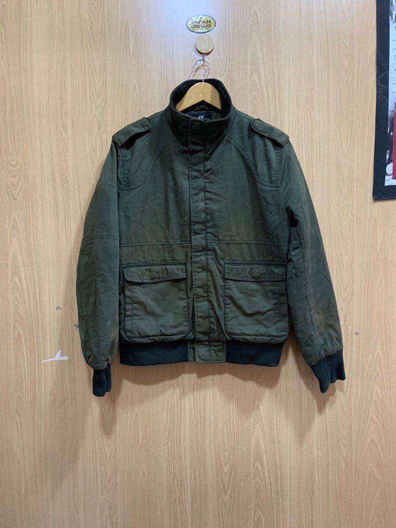 Mens military discount jacket h&m