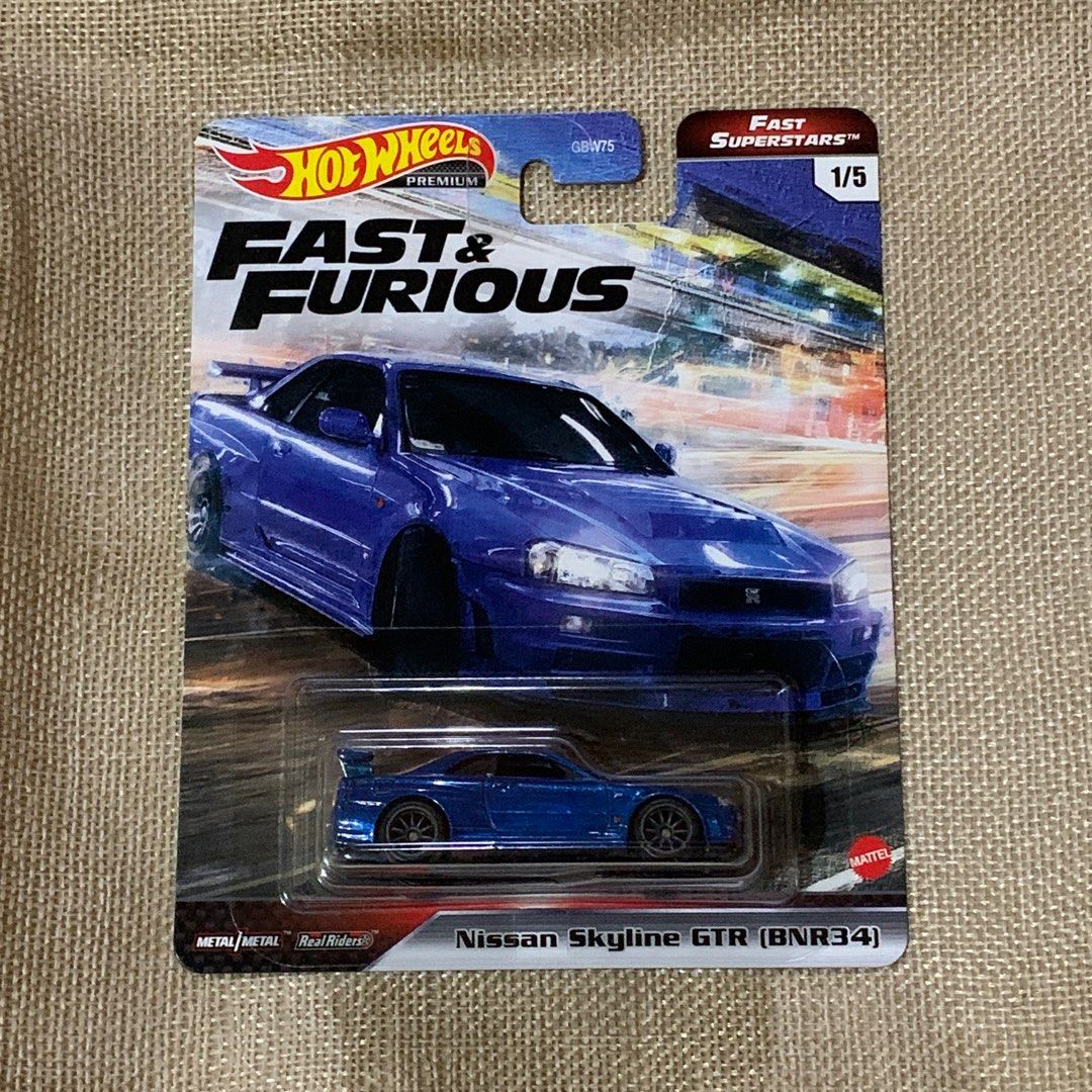 Hot Wheels Fast & Furious Nissan Skyline GTR (BNR34), Hobbies & Toys, Toys  & Games on Carousell