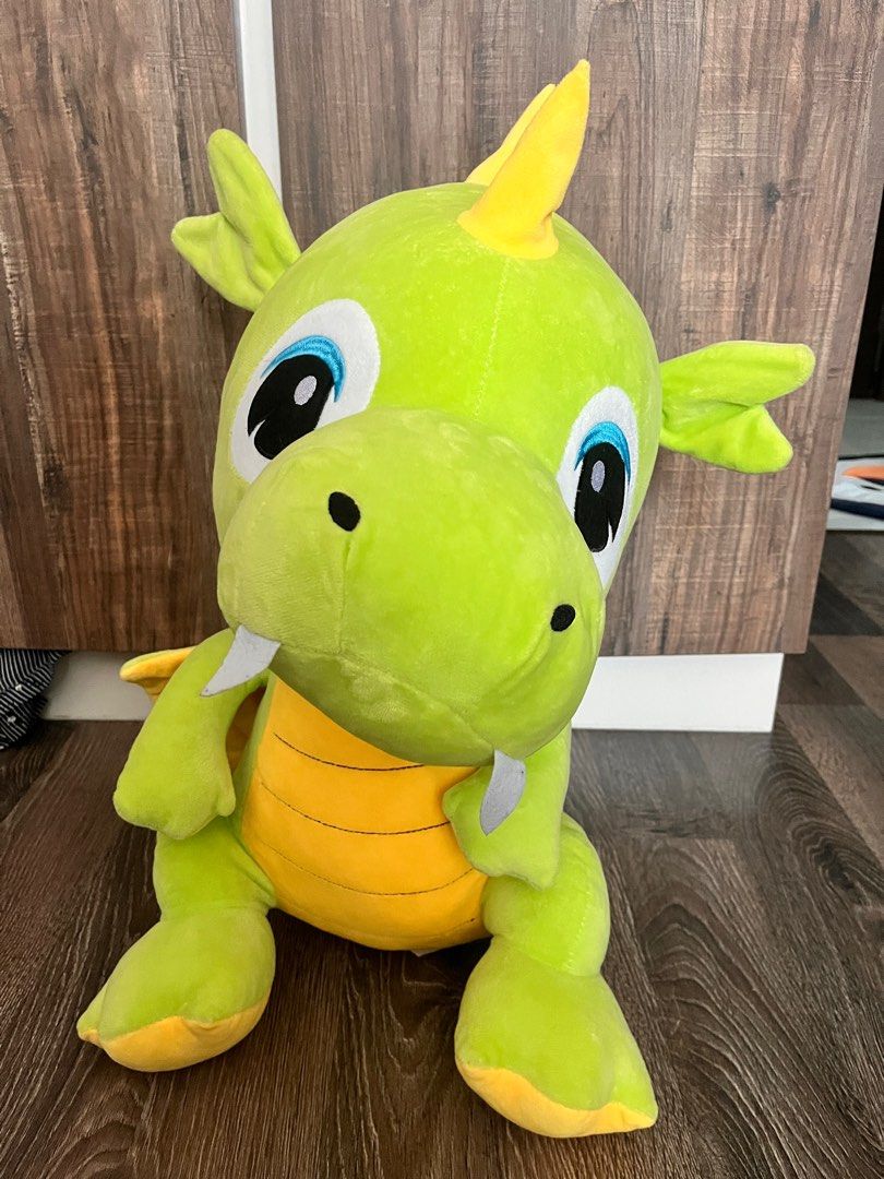 huge green dragon soft/plush toy, Hobbies & Toys, Toys & Games on Carousell