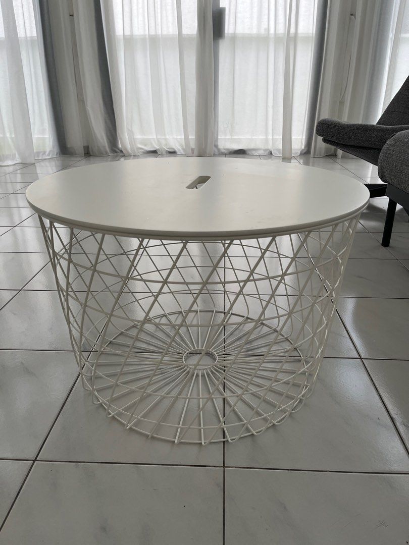 KVISTBRO Storage table, white, 24 - IKEA