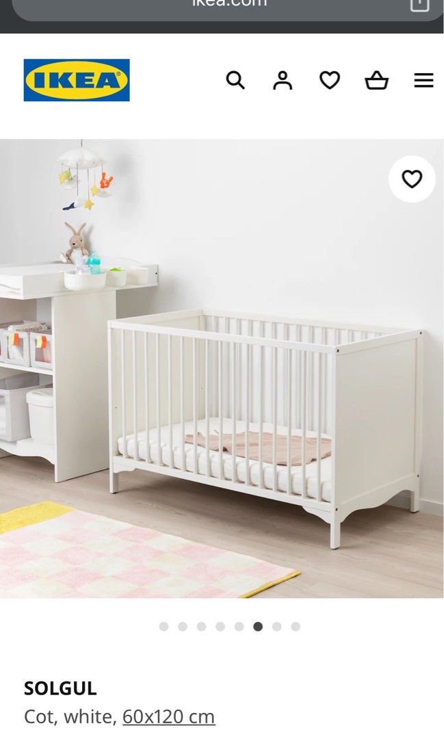 IKEA BABY COT Babies Kids Baby Nursery Kids Furniture Cots