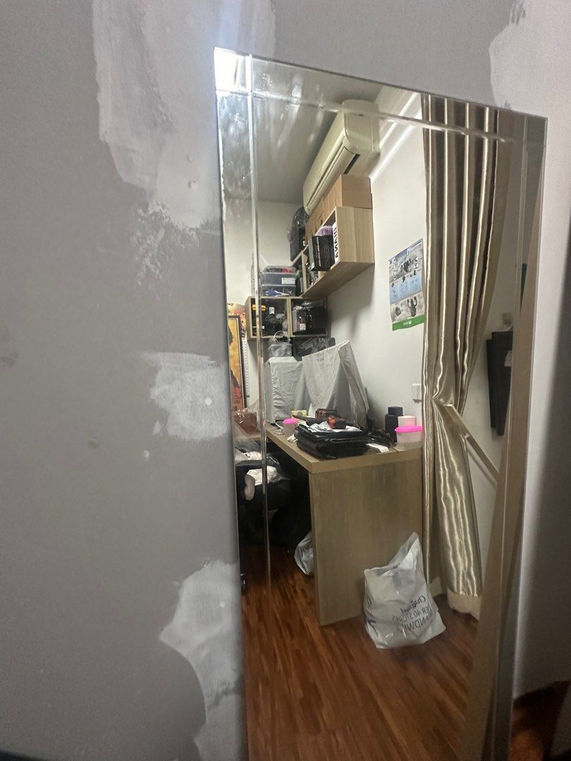 Ikea Full Length Frameless Mirror, Furniture & Home Living, Home Decor