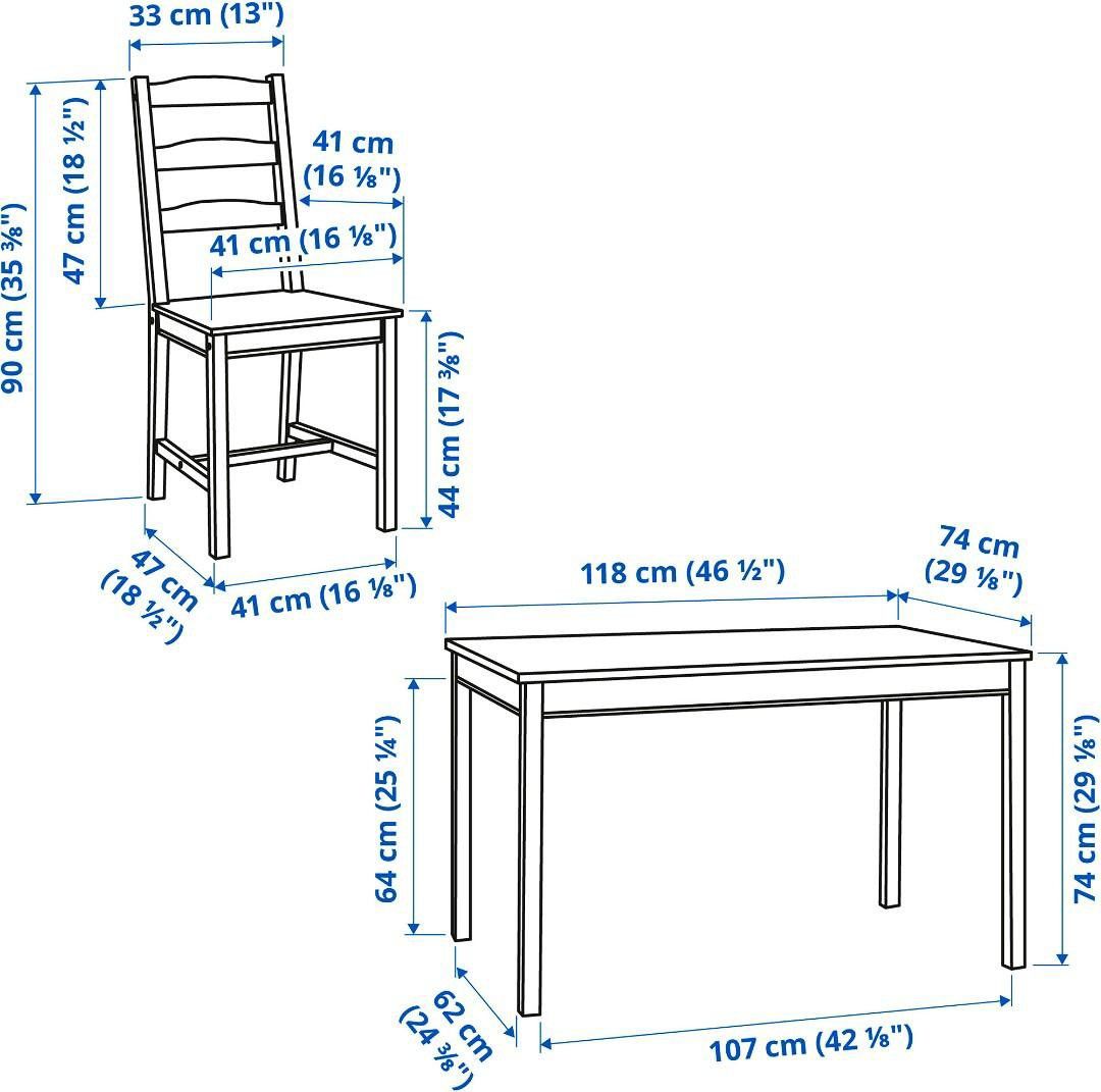 IKEA JOKKMOKK DINING TABLE SET, Furniture & Home Living, Furniture