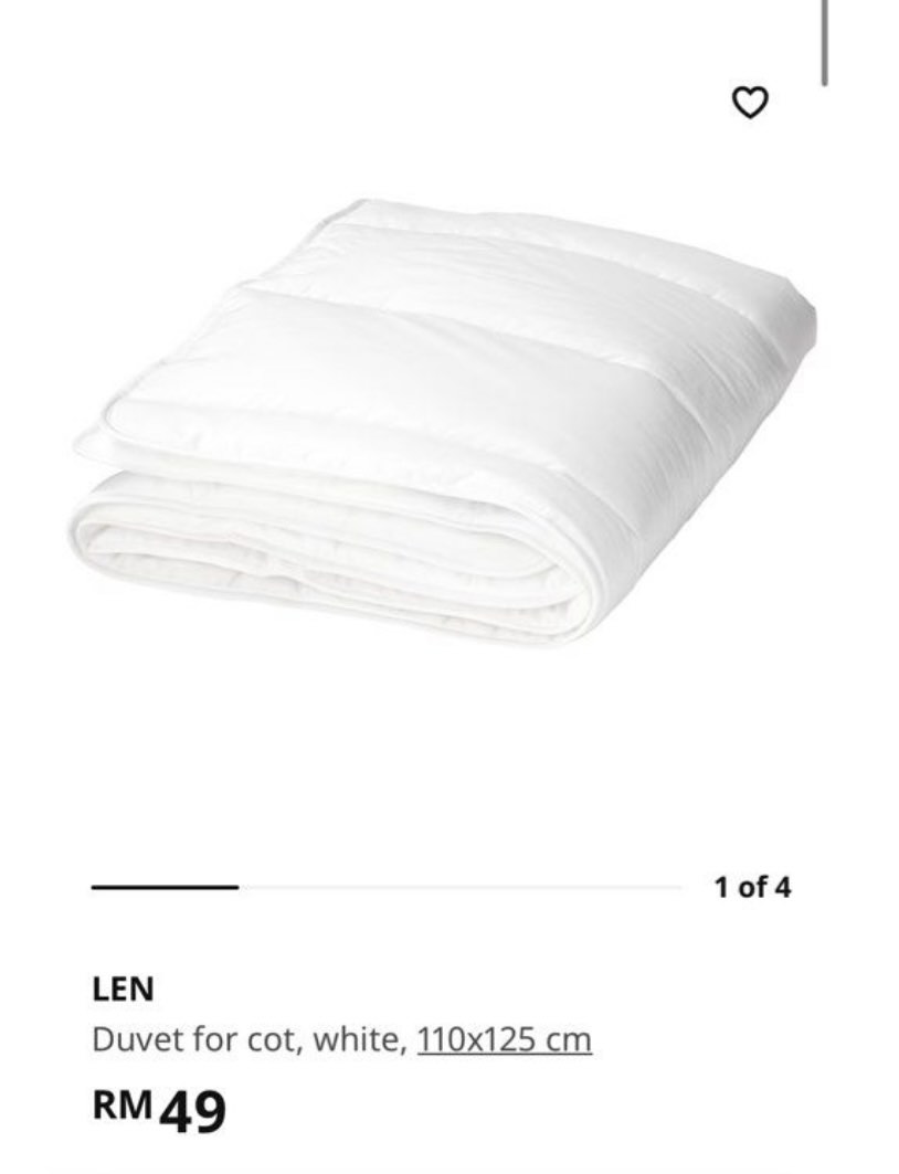 IKEA LEN baby cot bumper, Babies & Kids, Baby Nursery & Kids Furniture