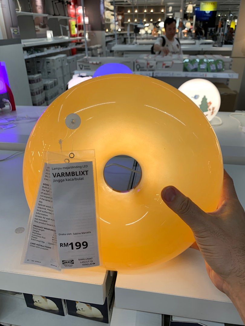IKEA varmblixt ( donut lamp ) , IKEA tebrau got some stock . Just