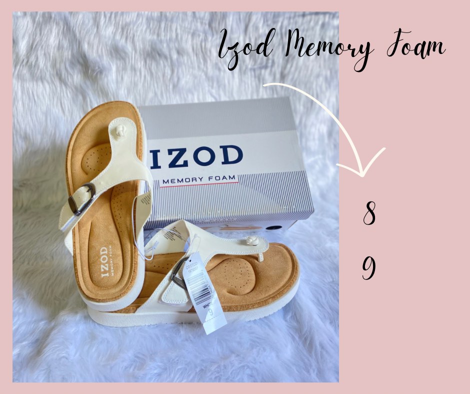 Izod men's sales memory foam sandal