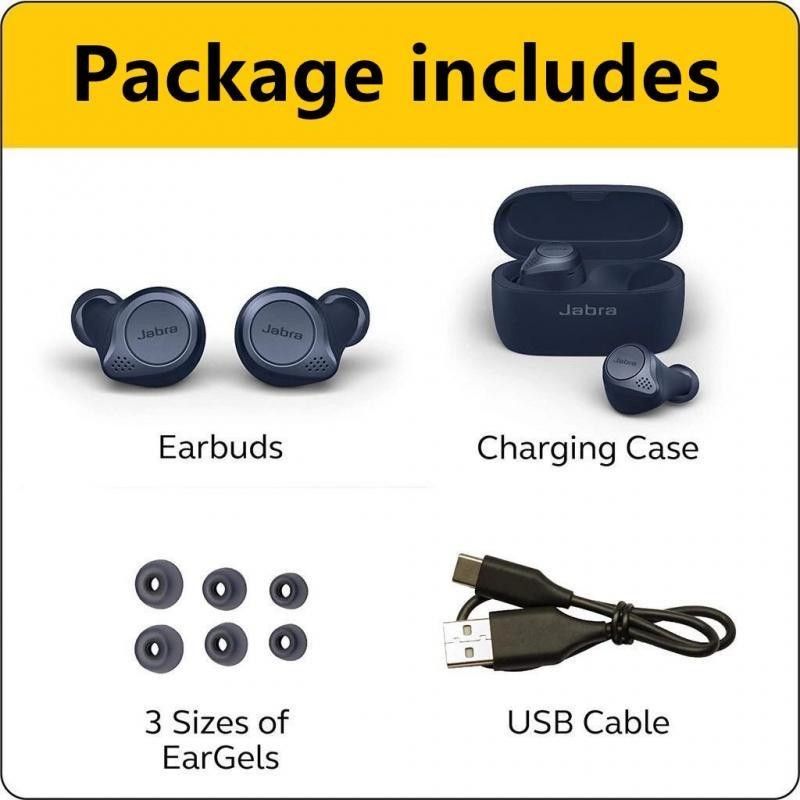 Jabra ELITE 75t Truly Wireless Bluetooth 5.0 Earbuds With Long