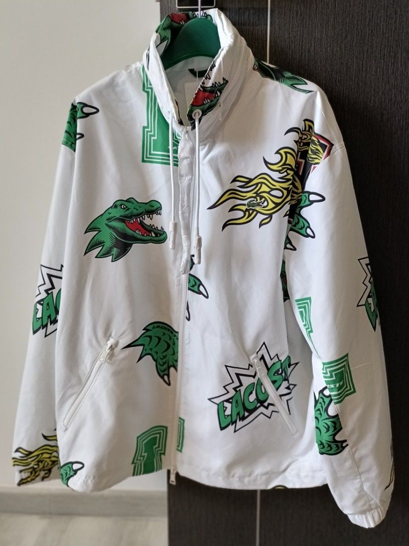 Jacket (Category: Coats, Jackets and Outerwear) located in Singapore. Submitted by des68 (Listing ID 1272328009, Image 3). Description: Brand new bought from Korea Lacoste Boutique. 100% authentic assured! LACOSTE Parkas & Blousons White/ Multico. (Unisex) Wrapper, hanger, tag and zipper protection still intact. Comes with a attached hoodie which can be kept under a zipper It's a gift but I doubt I will wear it anytime soon so letting it go. Sell