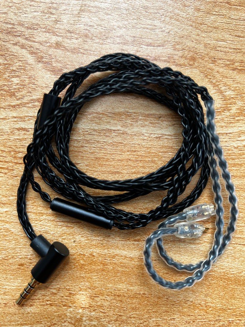 JCALLY JC08S IEM upgrade cable 0.78mm 3.5mm with mic Audio