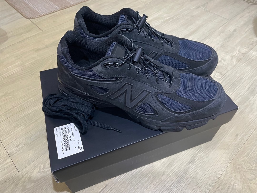 JJJJound × New Balance 990V4-Navy /US 11, 他的時尚, 鞋, 休閒鞋在