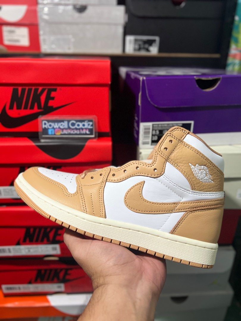 Jordan 1 High Praline Women s Fashion Footwear Sneakers on
